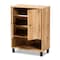 Baxton Studio Rossin Modern Oak Brown Finished Wood 2-Door Entryway Shoe Storage Cabinet with Bottom Shelf 182-11688-Zoro - alternate 8